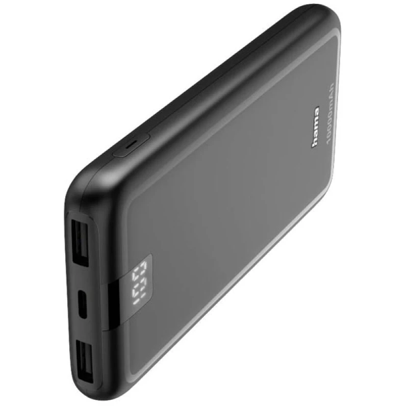 Image of Hama Hama Power bank 10000 mAh Fast Charge LiPo Anthracite 00201709