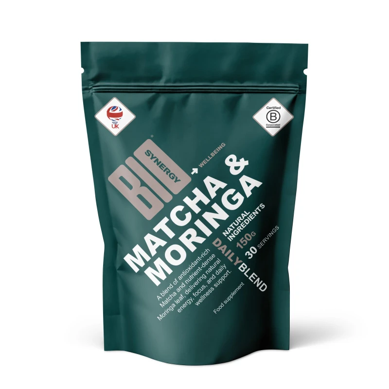 Image of Bio-Synergy Bio-Synergy Matcha & Moringa powder, 120g, 24 serv Nutrition Powders 24 serving None 39099490000