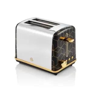Image of Swan Tribeca ST42010BLKN 2 Slice Toaster