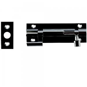 Image of Select Hardware Door Bolt Polished Chrome Cranked 75mm 1 Pack