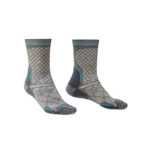 Image of Bridgedale HIKE Ultra Light Coolmax Performance - Large Grey/Dk Grey