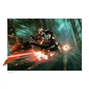 Image of Star Wars: Episode VI Fine Art Print Endor Chase 61 x 91 cm