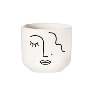 Image of Abstract Face Large Planter