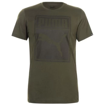 Image of Puma Box QT T Shirt Mens - Green