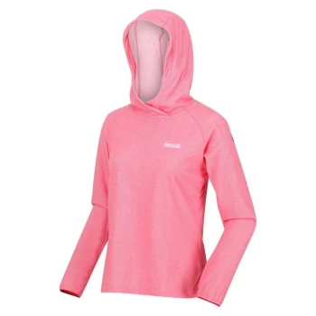Image of Regatta Womens Montes Fleeced Hoodie - TropPink/Wht
