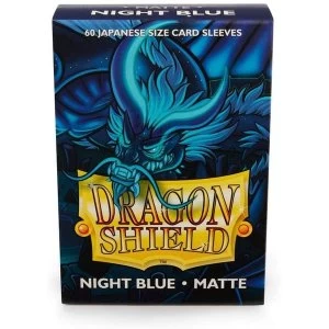Image of Dragon Shield Matte Night Blue Japanese Size Card Sleeves - 60 Sleeves