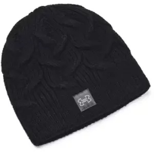 Image of Under Armour Armour Halftime Knitted Beanie Womens - Black