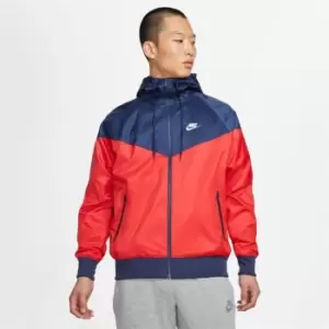 Image of Nike Sportswear Windrunner Mens Hooded Jacket - Red