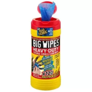 Image of Big Wipes BGW2423 4x4 Heavy-Duty Cleaning Wipes Pro Pack 120pk