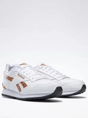 Image of Reebok Royal Glide Ripple Clip, White/Grey/Silver, Size 4