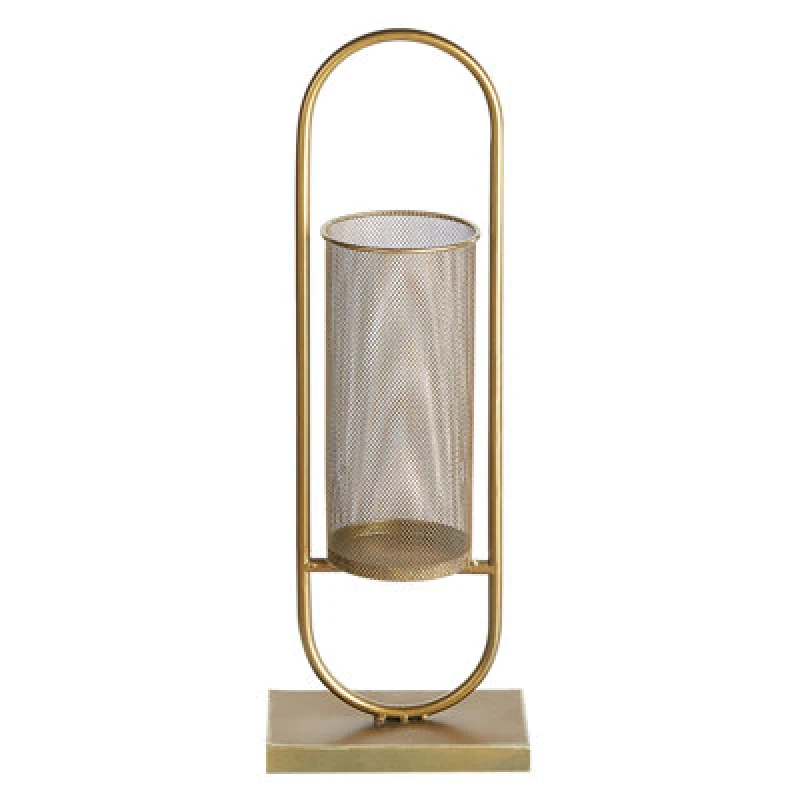 Image of Beliani Candle Holder Bohol Metal 53cm Gold