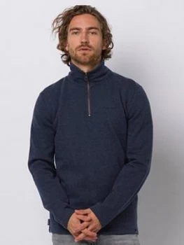 Image of Animal Stourton Track Top - Blue Marl, Blue Marl Size M Men