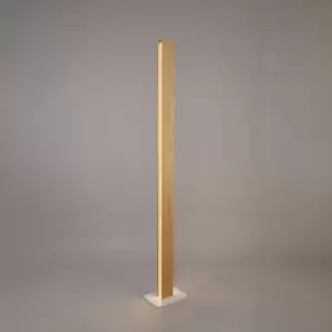 Image of Strait LED Wooden Floor Lamp - Light Oak