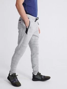 Image of Superdry Gymtech Joggers - Light Grey Marl Size S, Men