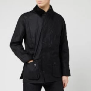 Image of Barbour Heritage Mens Ashby Waxed Jacket - Black - M