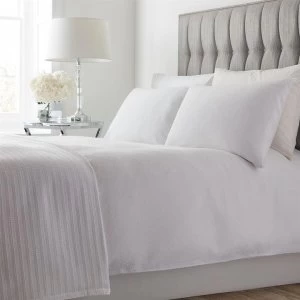 Image of Hotel Collection Patterned Pillowcase Pair - White