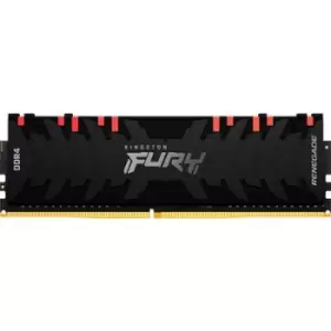 Image of Kingston FURY Renegade RGB PC RAM card DDR4 16GB 1 x 16GB 3600 MHz 288-pin DIMM CL16 KF436C16RB1A/16