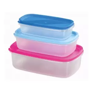 Image of Storage Containers Rectangular 3 Piece 10E31160 - Chef Aid