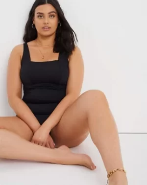 Image of Rene Square Neck Tummy Control Swimsuit