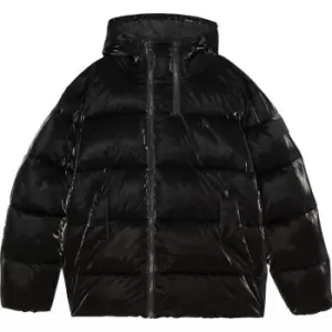 Image of Calvin Klein Jeans Badge Shine Oversized Puffer - Black
