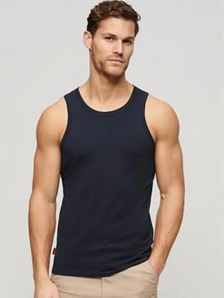 Image of Superdry Essential Logo Vest Black L