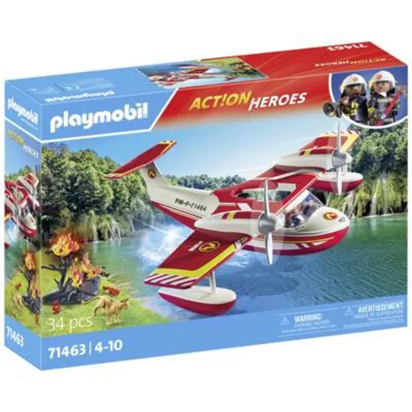 Image of Playmobil ACT!ON HEROES Fire plane with extinguishing function 71463