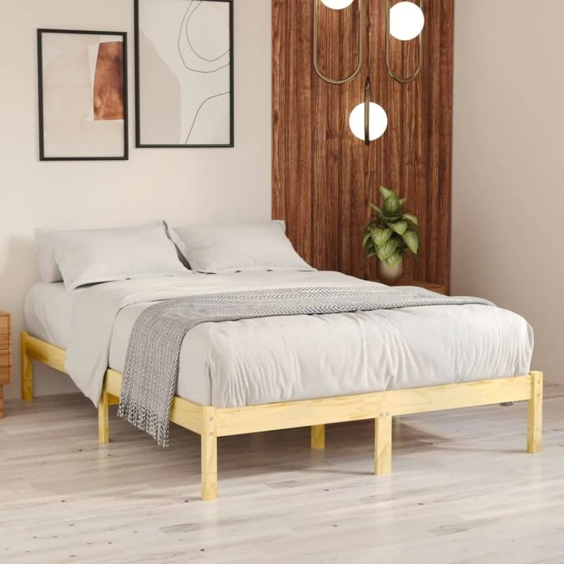 Image of VIDAXL Bed Frame without Mattress Solid Wood Super King Size vidaXL 8720286762585