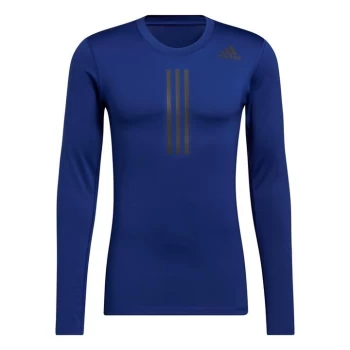 Image of adidas Compression Warm Long-Sleeve Top Mens - Victory Blue