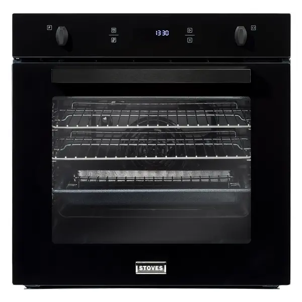 Image of Stoves SEB602PY Built In Electric Single Oven with Pyrolytic Cleaning - Black - A Rated