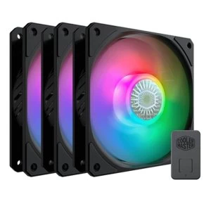 Image of Cooler Master SickleFlow 120 ARGB Addressable RGB 3 Fan Pack with ARGB Controller