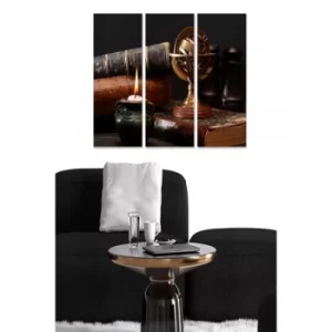 Image of MDF9045031 Multicolor Decorative MDF Painting (3 Pieces)