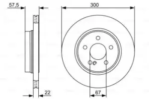 Image of Bosch 0986479411 Rear Axle Brake Disc Set Replaces 000 423 12 12