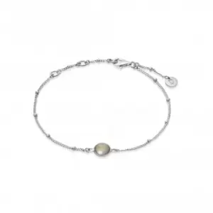 Image of Labrodorite Healing Stone Bobble Silver Bracelet HBR1007_SLV