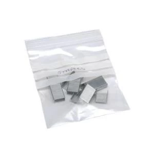 Image of Original Polythene Bags Resealable Grip Seal Write On 40 Micron 90x114mm Pack 1000