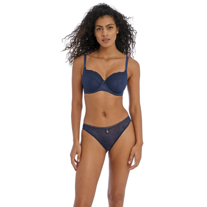 Image of Freya Womens underwired side-reinforced bra Freya Catwalk Bleu Female 75G