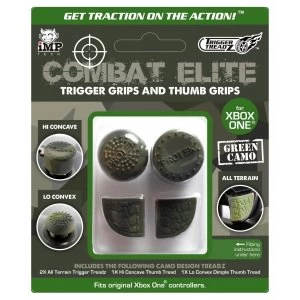 Image of iMP Combat Elite Trigger Grips & Thumb Grips (Dark Green Camo) Xbox One