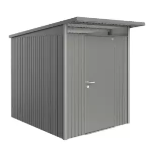 Image of Biohort AvantGarde Metal Shed A2 Standard door 5' 9'' x 8' 5'' - Quartz Grey