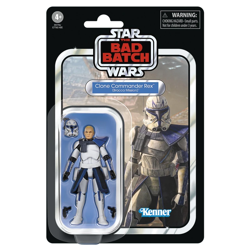 Image of Hasbro Star Wars The Vintage Collection Clone Commander Rex, The Bad Batch Action Figure (3.75”)