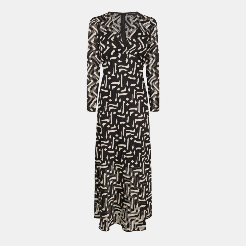 Image of French Connection FC Diandra Drs Ld51 Tea Dresses 8 (XS) Black 33373203310