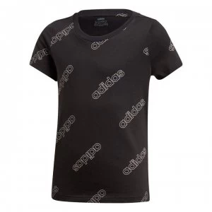 Image of adidas Girls Favorite T-Shirt - Black/White