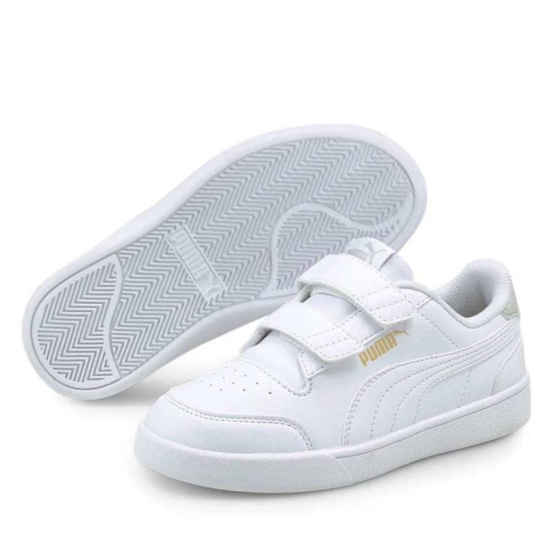 Image of Puma Shuffle Trainers Child - White White 2