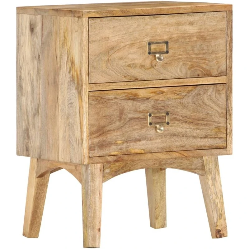 Image of VIDAXL Bedside Cabinet 40x35x55cm Solid Mango Wood Vidaxl 8719883866116