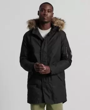 Image of Superdry Service Faux Fur Trim Parka Coat