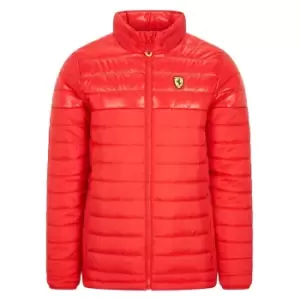 Image of 2022 Ferrari Mens Padded Jacket (Red)