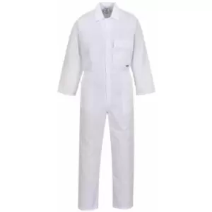 Image of 2802 - White Standard Coverall boiler suit sz Medium Regular - Portwest