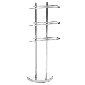 Image of Premier Housewares Towel Stand 3 Arm Chrome - Silver