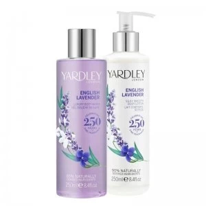 Image of Yardley English Lavender Body Wash and Body Lotion Set