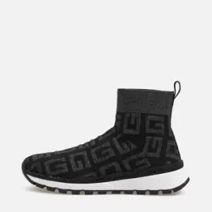 Image of Guess Zyla Jacquard Hi-Top Trainers - UK 3