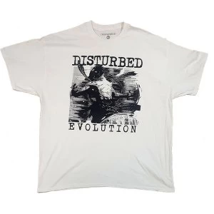 Image of Disturbed - Sketch Unisex X-Large T-Shirt - White