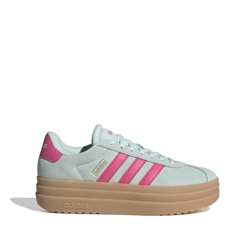 Image of adidas VL Court Bold Womens Trainers Mint/Pink/Gum female 6.5 (40)